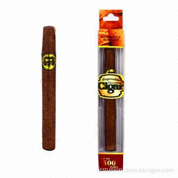 500-puff Disposable E-cigarettes in Dark Brown Appearance, OEM/ODM Orders are Welcome
